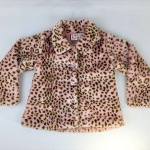Baby Togs Pink Leopard Print Jacket 4T